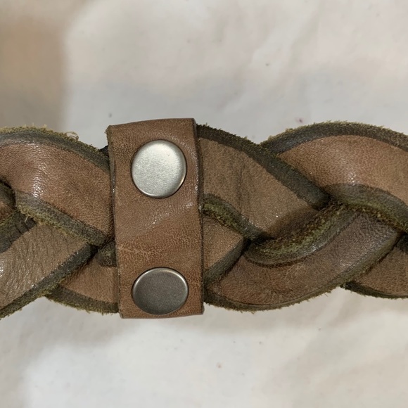 Fossil Braided Leather Belt - Size Medium - Picture 7 of 9